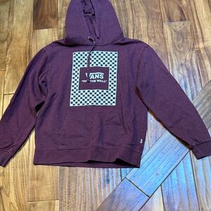 Vans Men's Burgundy Hoodie Sweater